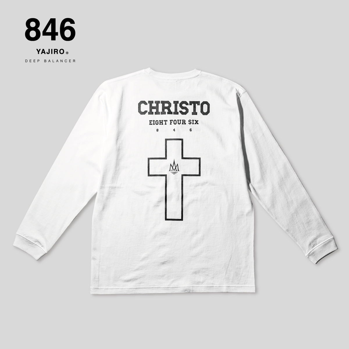 Cotton Long T-shirt Lucifer WHITE (Unisex)