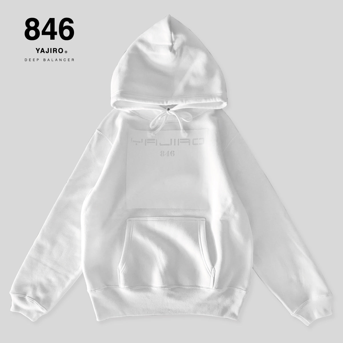 joy series Sweat shirt Parka White(Unisex)