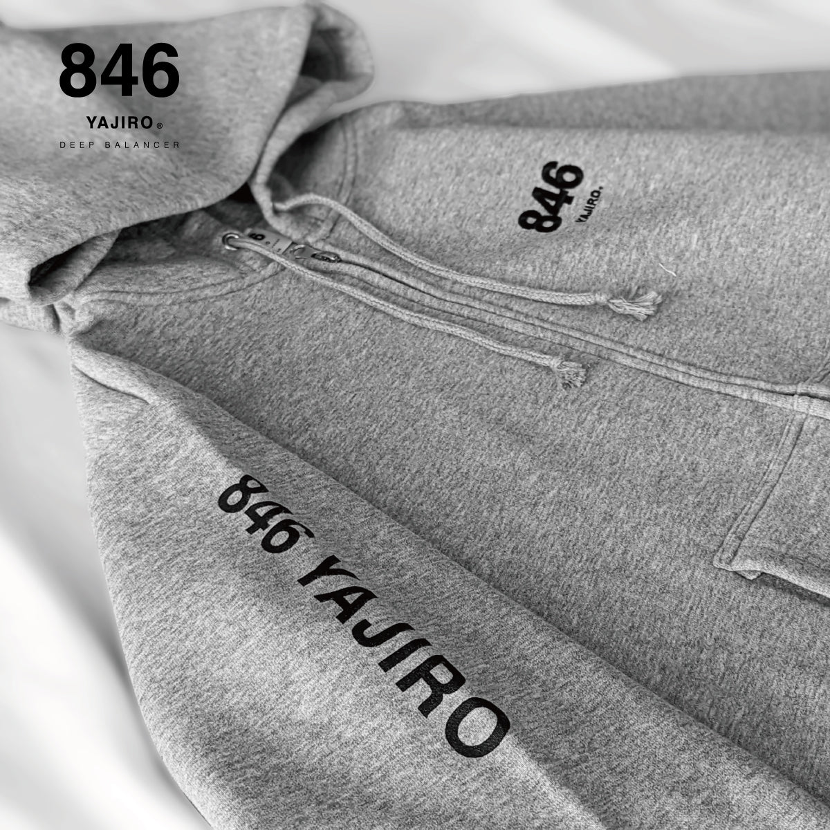 FULL ZIP Sweat Parka GRAY(Unisex)