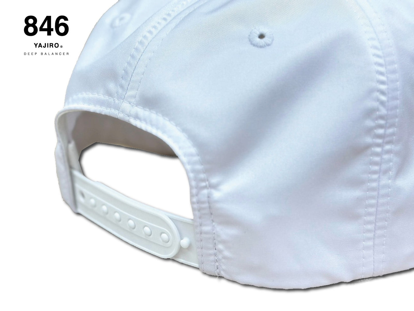 846YAJIRO STRAIGHT CAP【FLASH】WHITE