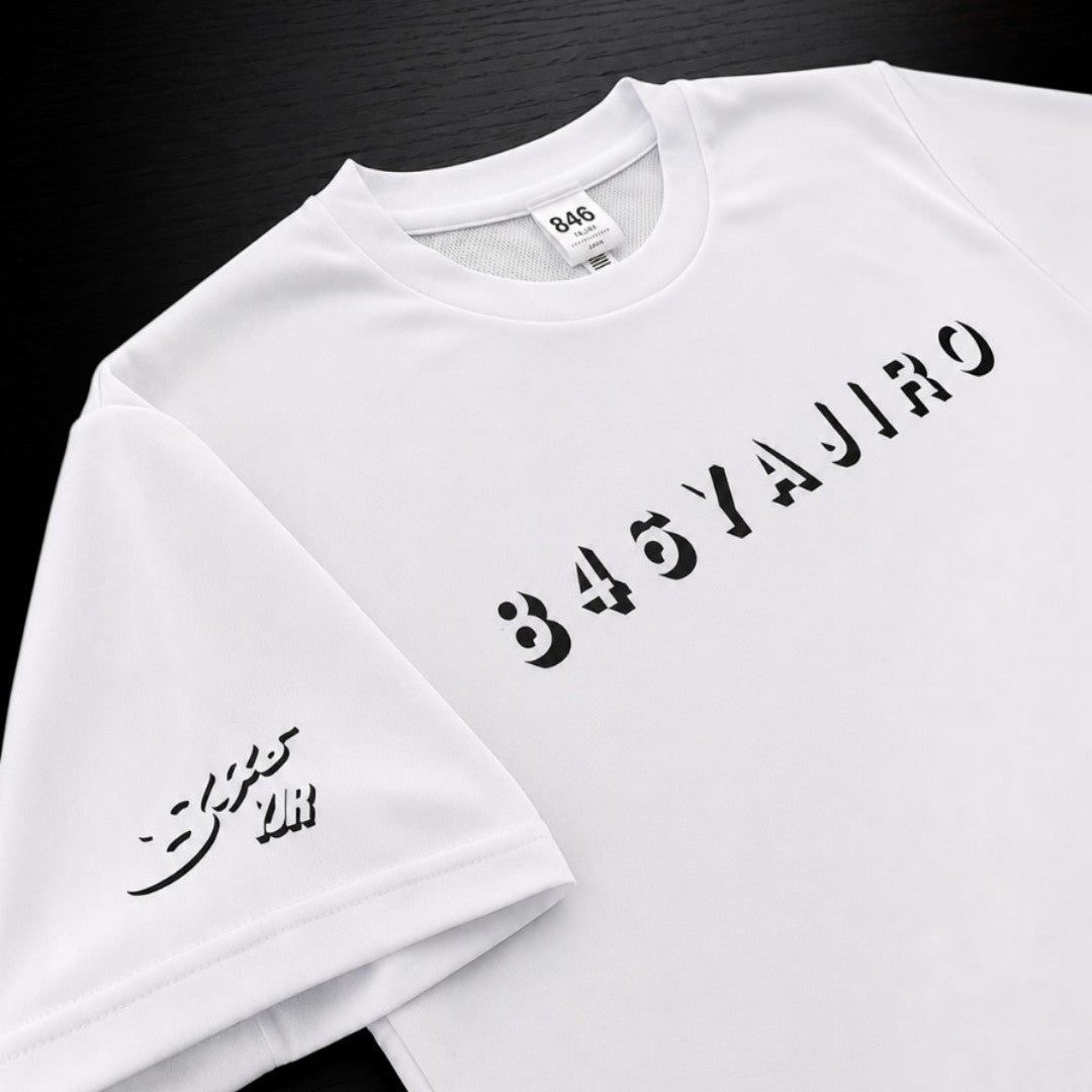 joy Series T-shirt back print Black×Yellow (Unisex)