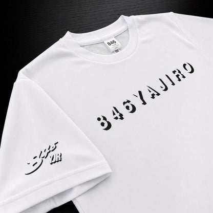 joy Series T-shirt back print Black×Yellow (Unisex)