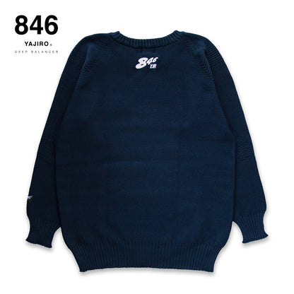 Sports Knit【846YAJIRO GOLF】NAVY (Unisex)