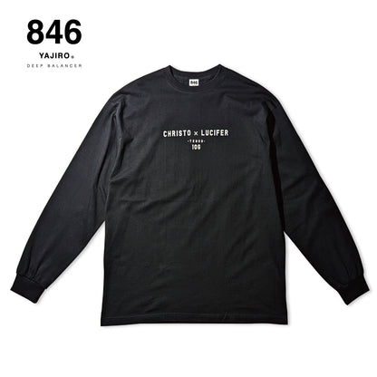 Cotton Long T-shirt Lucifer BLACK (Unisex)