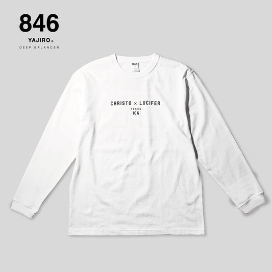 Cotton Long T-shirt Lucifer WHITE (Unisex)