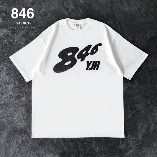 Cotton T-shirt Big Silhouette〔FLASH LOGO〕WHITE (Unisex)