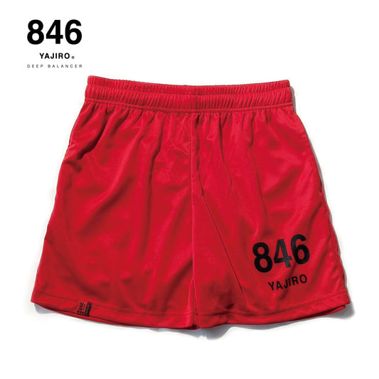 846YAJIRO New Training Half pants RED (Unisex)