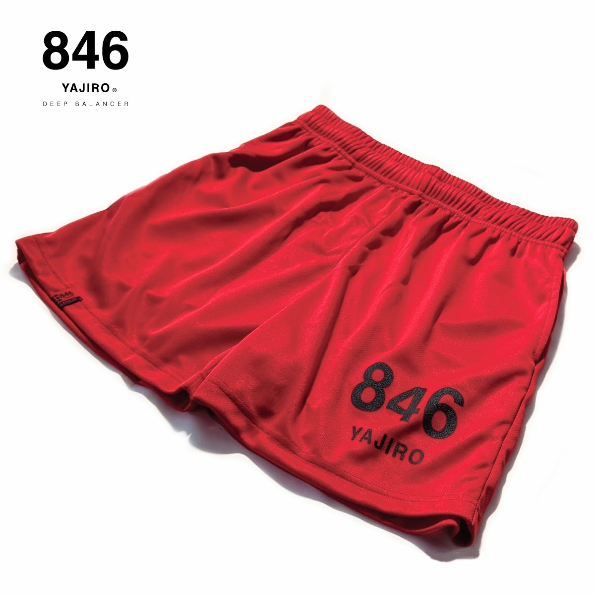 846YAJIRO New Training Half pants RED (Unisex)