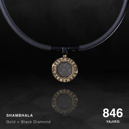 〔スポーツネックレス〕 NEW SHAMBHALA Necklace 【Gold×Black Diamond】