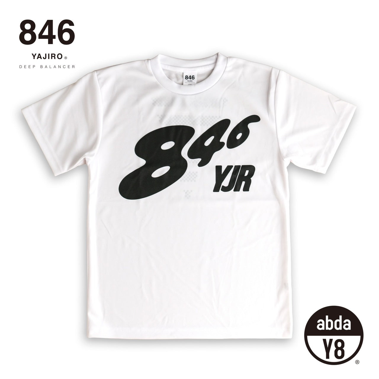 joy series Training Dry T-shirt〔FLASH LOGO〕WHITE (Unisex)