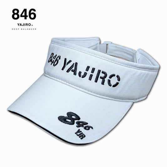 846YAJIRO Sun visor WHITE(Unisex)