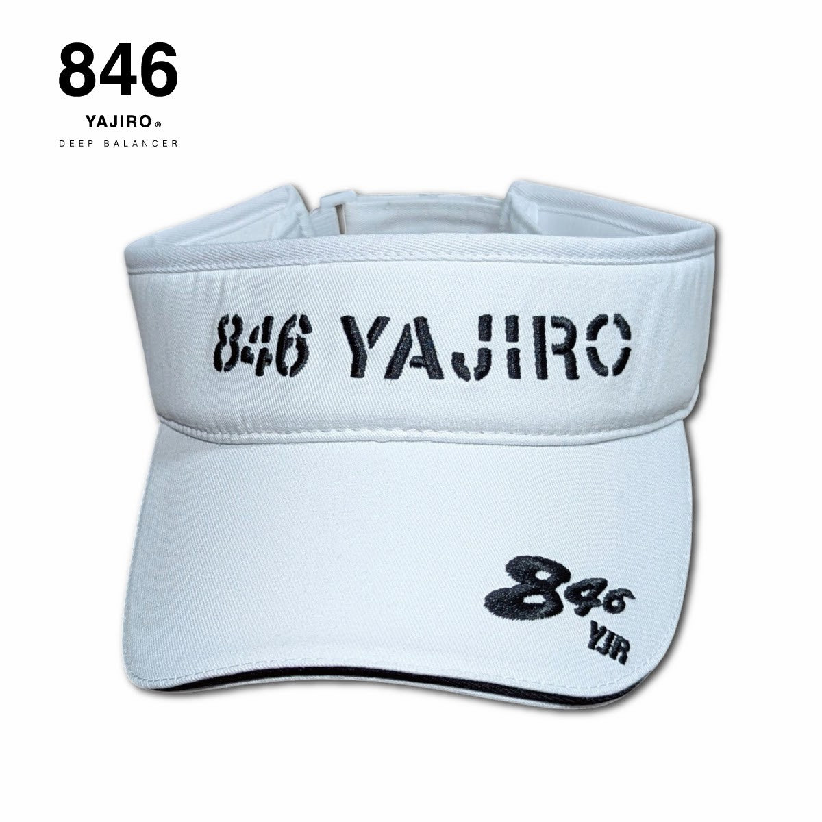 846YAJIRO Sun visor WHITE(Unisex)