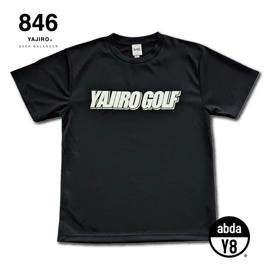 YAJIRO GOLF Training T-shirt back print Black (Unisex)