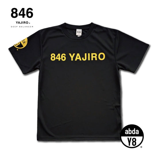 joy Series T-shirt back print Black×Yellow（Unisex）