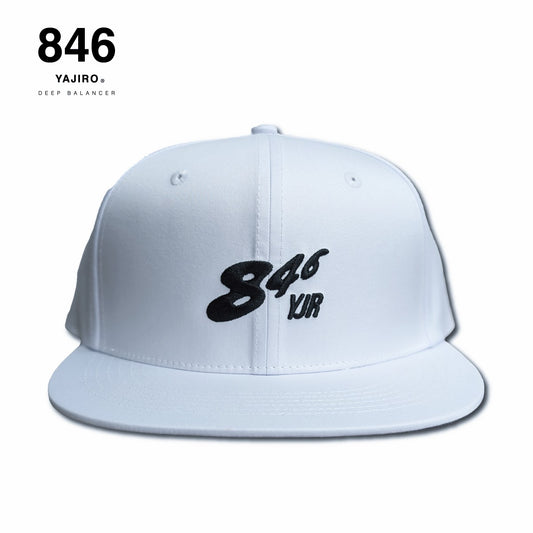 846YAJIRO STRAIGHT CAP【FLASH】WHITE