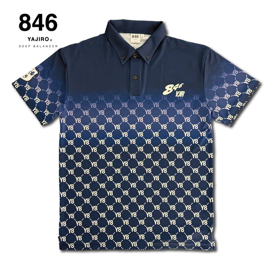 Dry Active Polo shirt Monogram NAVY(Unisex)