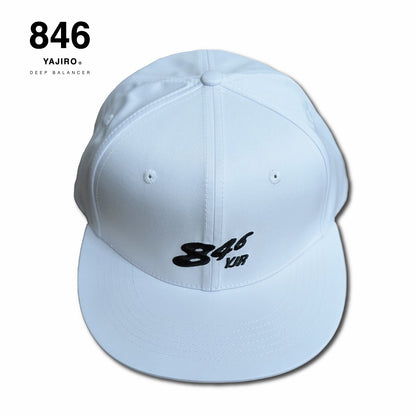 846YAJIRO STRAIGHT CAP【FLASH】WHITE