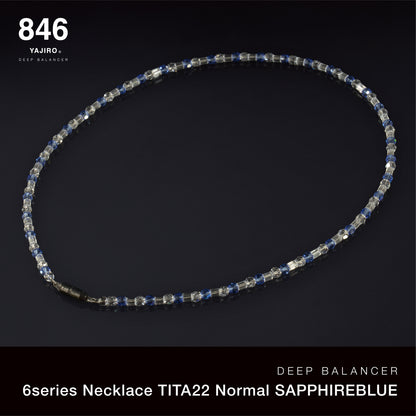 [Sports Necklace] 6 Series Necklace TITA22 Normal [SAPPHIRE BLUE] 