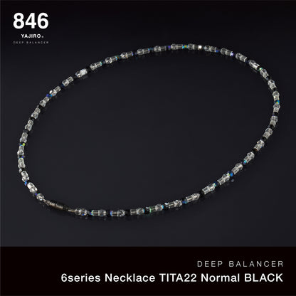 〔スポーツネックレス〕６シリーズ ネックレス TITA22 Normal【BLACK】