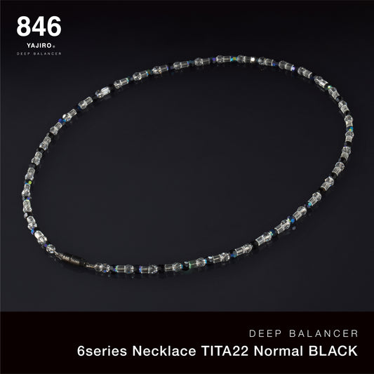〔スポーツネックレス〕６シリーズ ネックレス TITA22 Normal【BLACK】