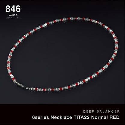 〔スポーツネックレス〕６シリーズ ネックレス TITA22 Normal【RED】