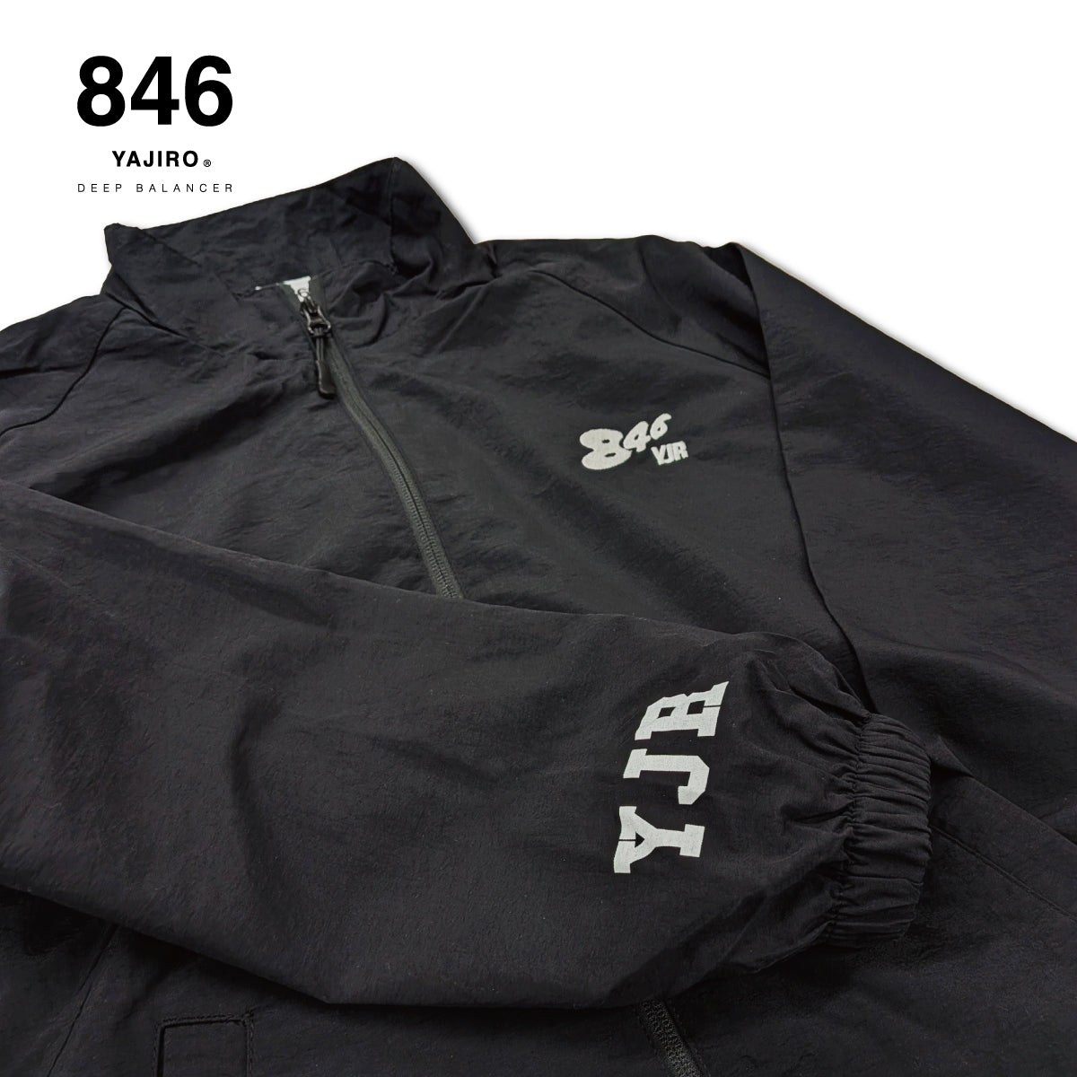 Nylon Stand Neck Raglan Jacket (Unisex)