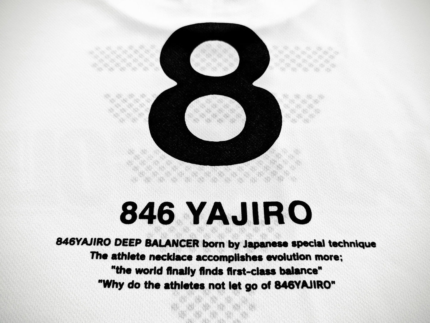 YAJIRO GOLF Training T-shirt back print White (Unisex)