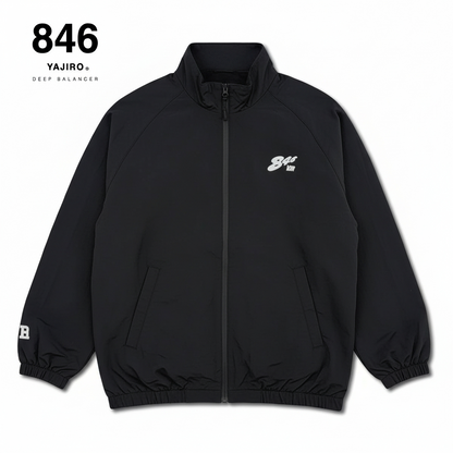 Nylon Stand Neck Raglan Jacket (Unisex)