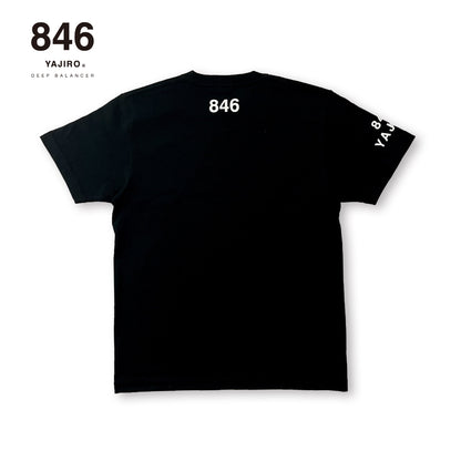 846YAJIRO Cotton T-shirt HeavyModel【Black】(Unisex)