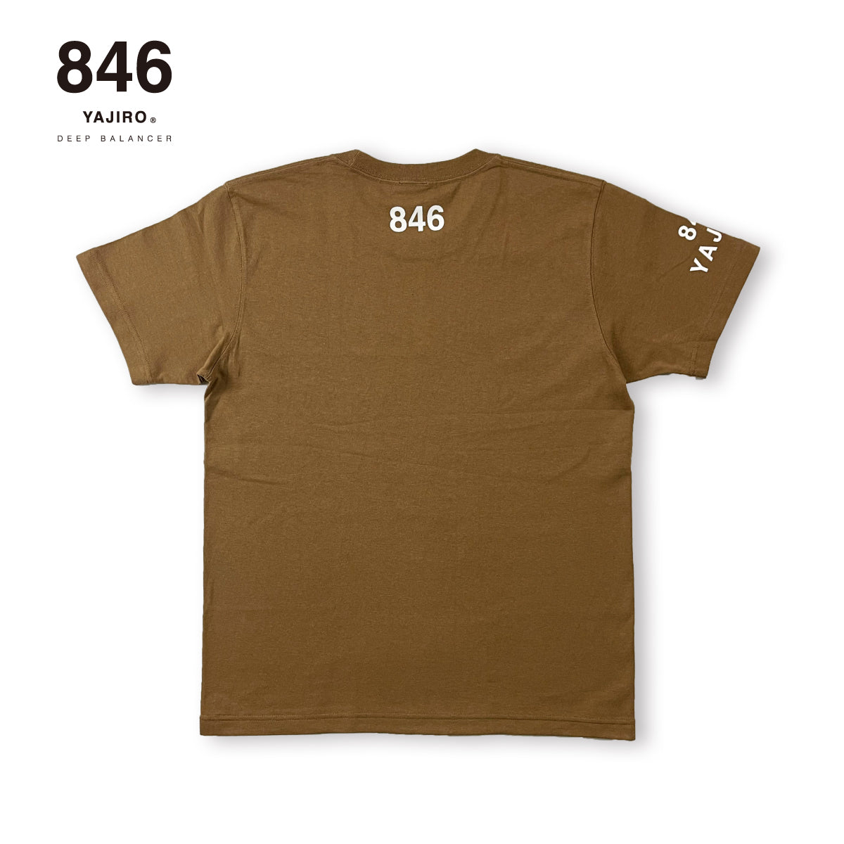 846YAJIRO Cotton T-shirt HeavyModel【Darkcamel】(Unisex)